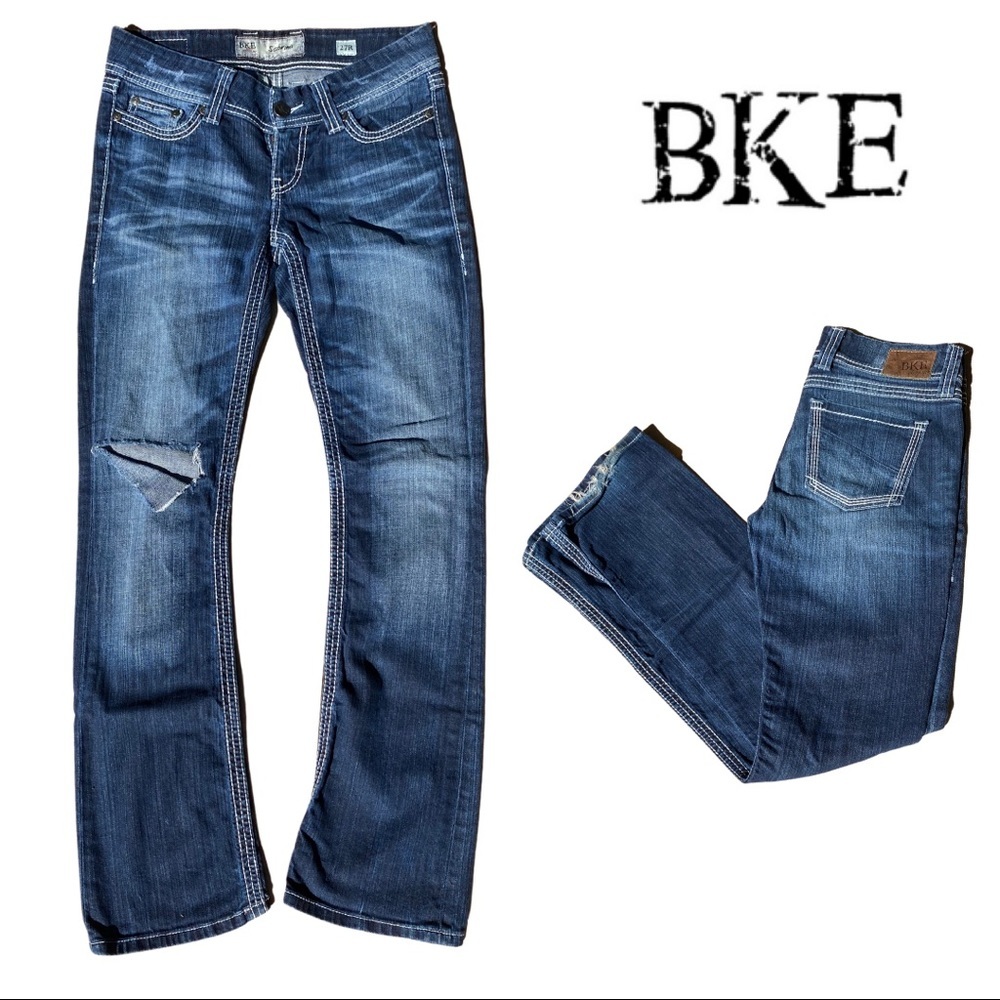 BKE Buckle Sabrina 27x30 Distressed Blue Jeans Women’s